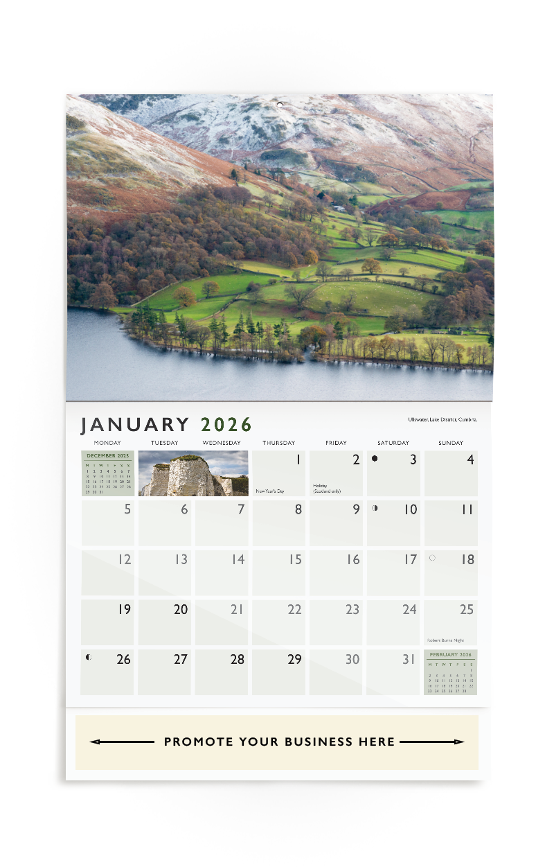 UK Vistas Wall Calendar
