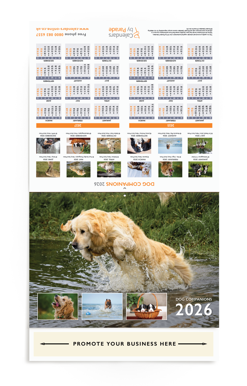 Dog Companions Wall Calendar