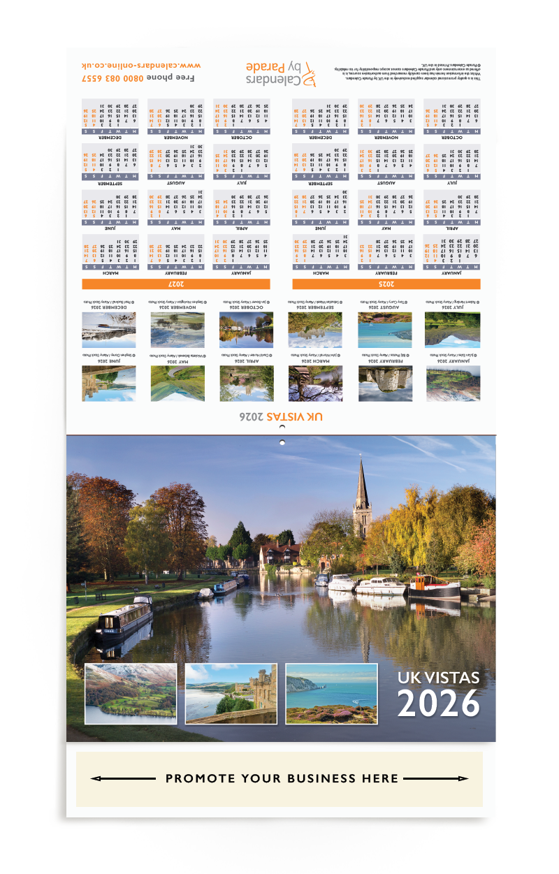 UK Vistas Wall Calendar