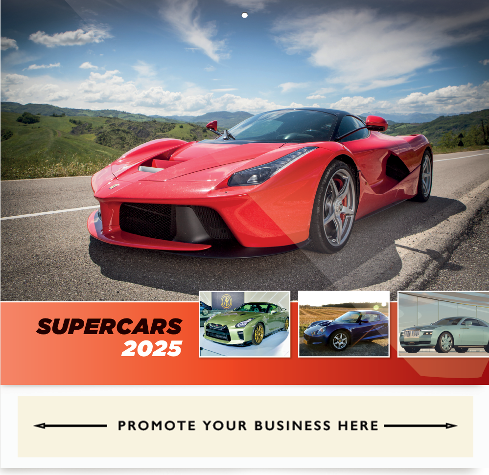 Supercars Wall Calendar