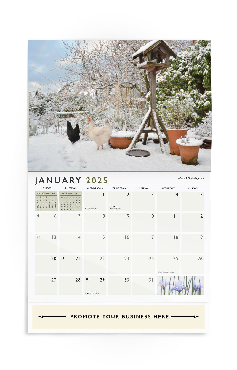 UK Gardens Wall Calendar