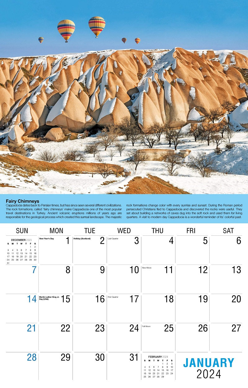 Planet Earth Wall Calendar