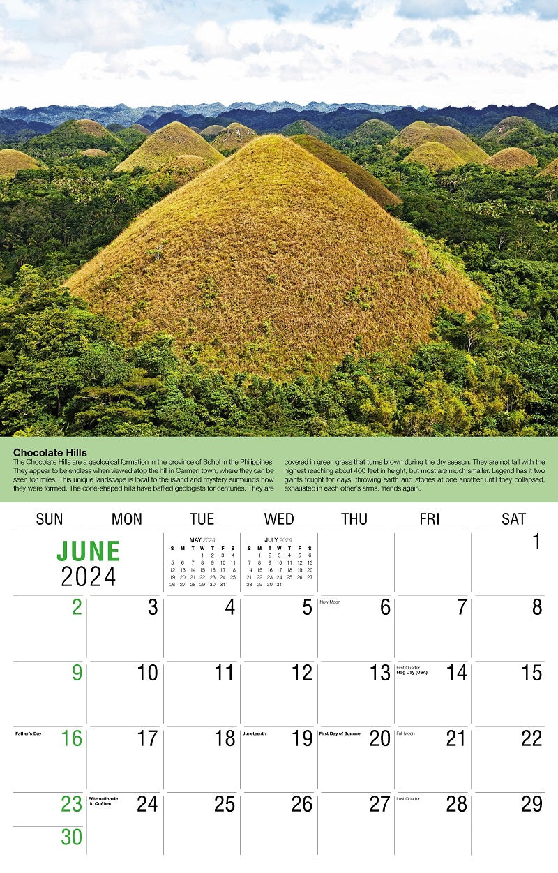 Planet Earth Wall Calendar